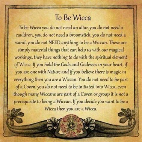 Wiccan ideologies and customs